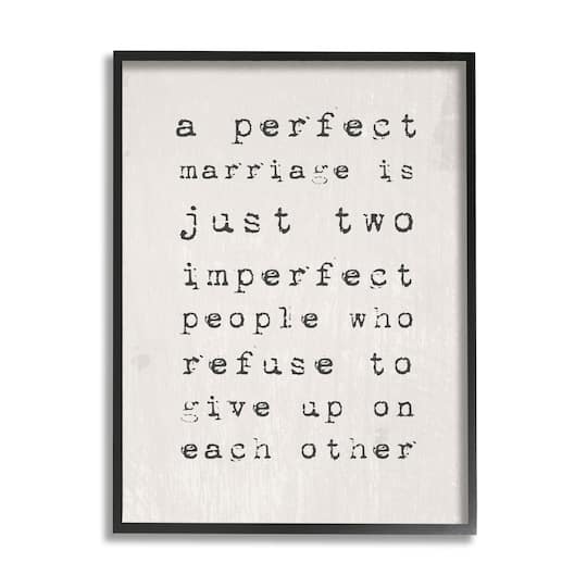Stupell Industries A Perfect Marriage Framed Wall Art